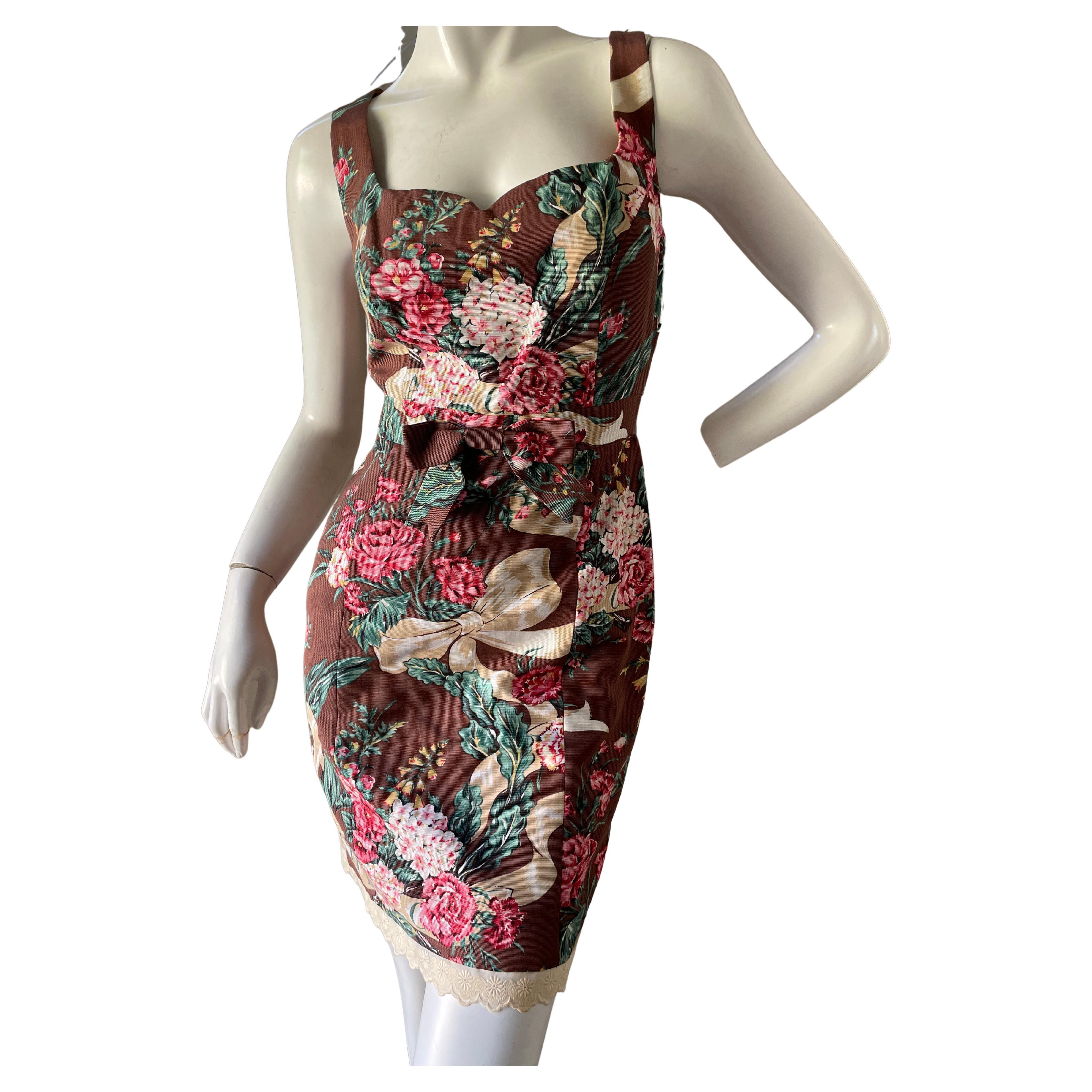 MOSCHINO 1990s floral dress