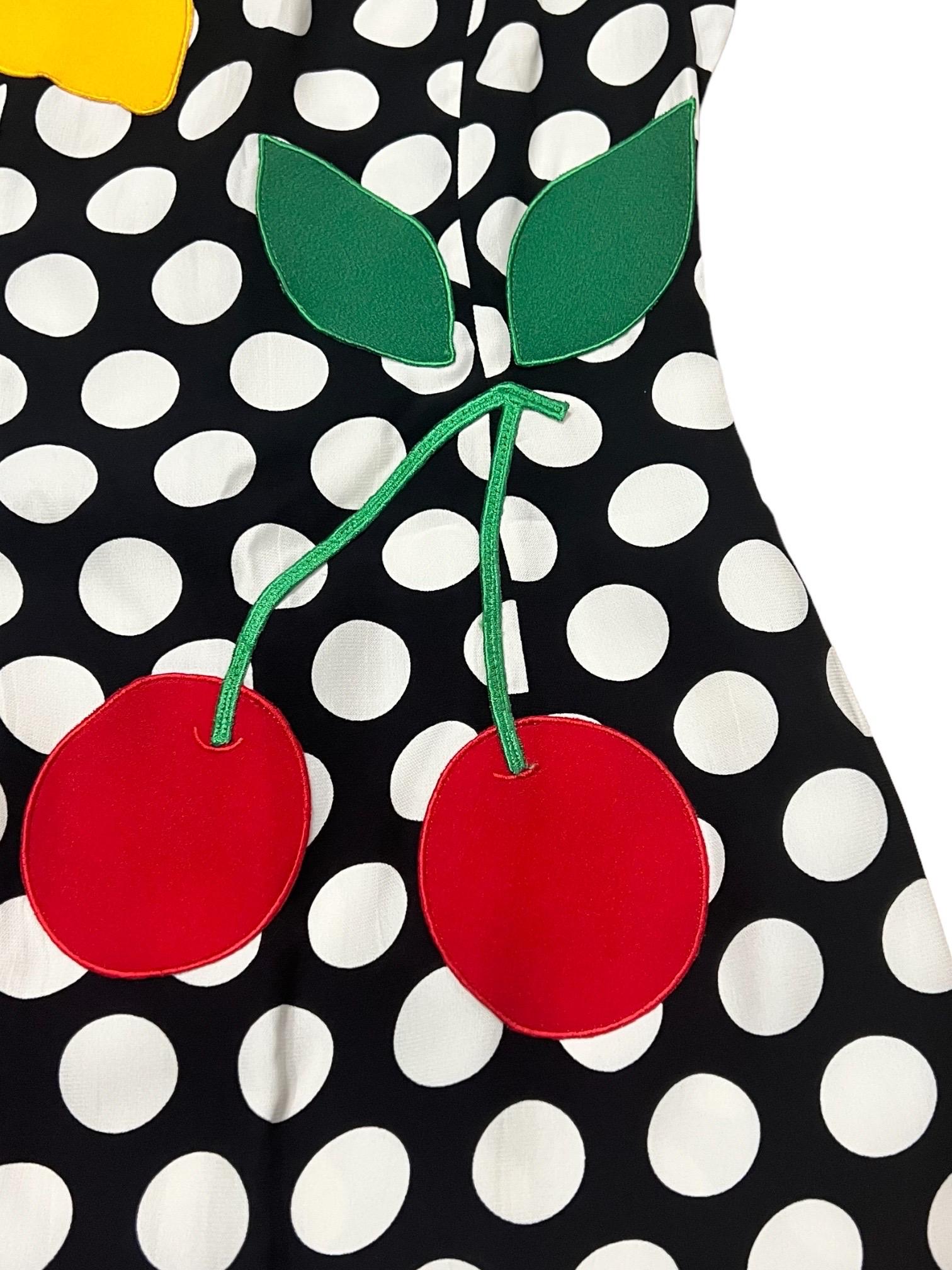 Moschino Cheap & Chic Vintage Fruit Polka Dot Dress as seen on The Nanny  8