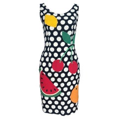 Moschino Cheap & Chic Vintage Fruit Polka Dot Dress as seen on The Nanny 