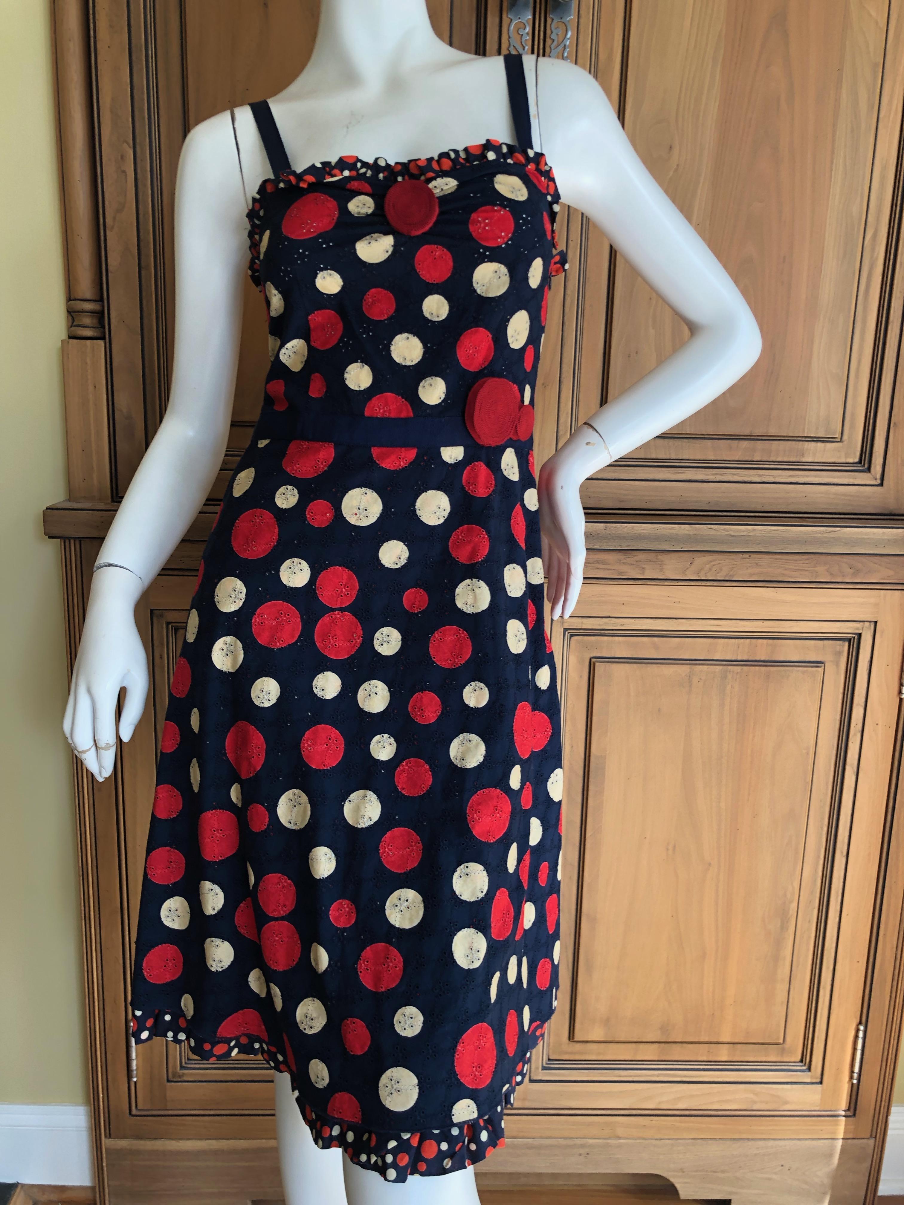 moschino polka dot dress