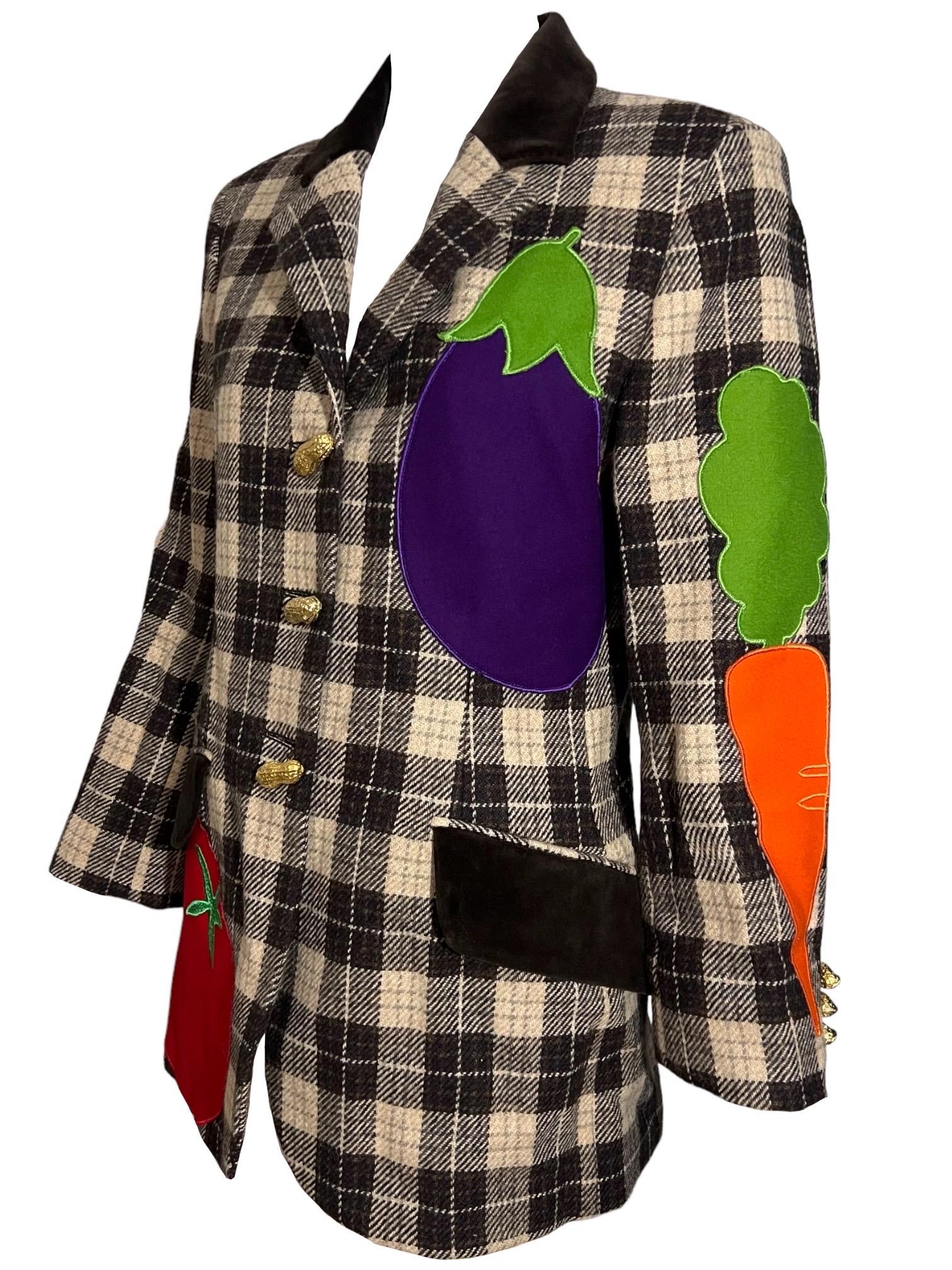 Women's Moschino Cheap & Chic Vintage Vegetable Jacket as seen on the Nanny