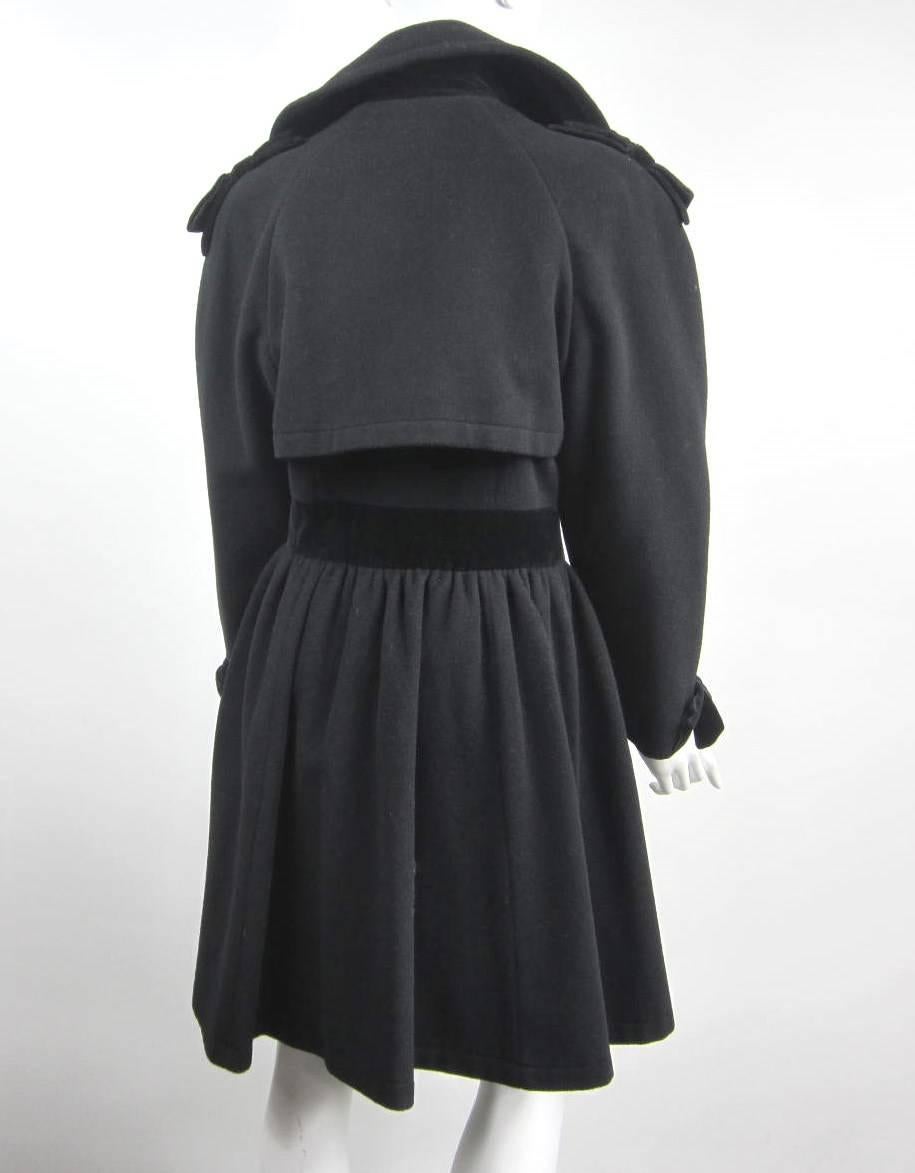 coat with bow on back