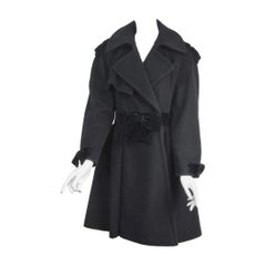 Moschino Cheap & Chic Wool Coat Bows Jacket Double Breasted 
