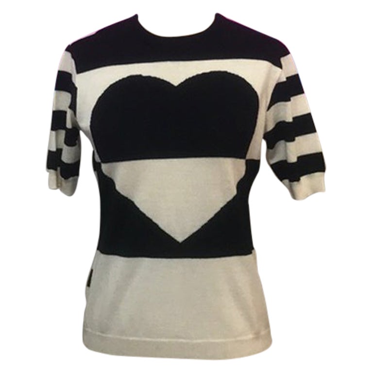 Moschino Cheap Chic Pullover aus Wolle mit Herz