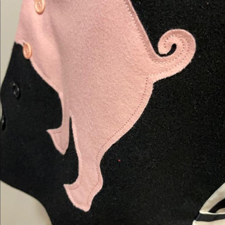 Moschino Cheap & Chic Wool Pink Pig Vest For Sale 1