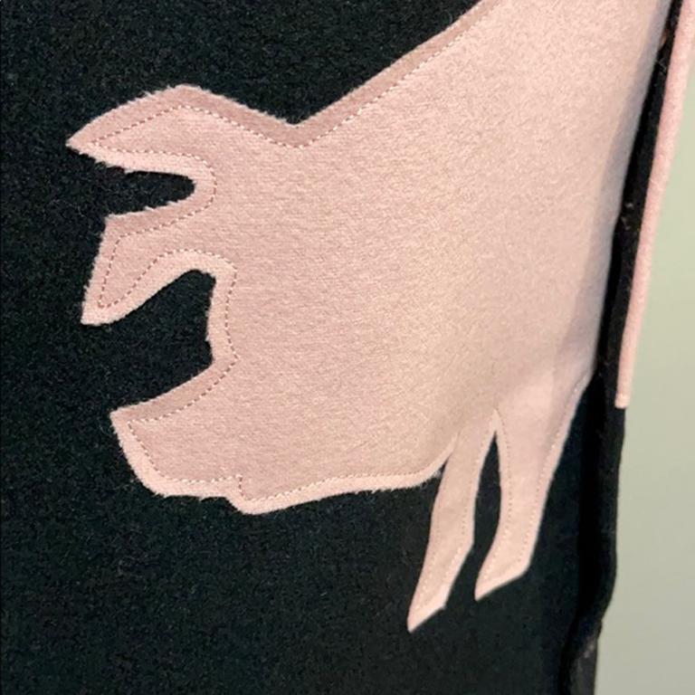 Moschino Cheap & Chic Wool Pink Pig Vest For Sale 2