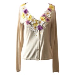 Moschino Cheap Chic Yellow Cardigan Sweater