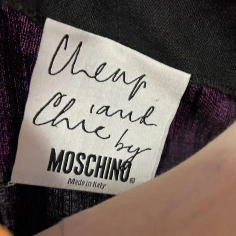 Robe en lin Moschino Cheap Chick Rick Rack en forme de cœur Bon état - En vente à Los Angeles, CA