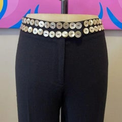Moschino Cheap Chip Black Tuxedo Button Pants