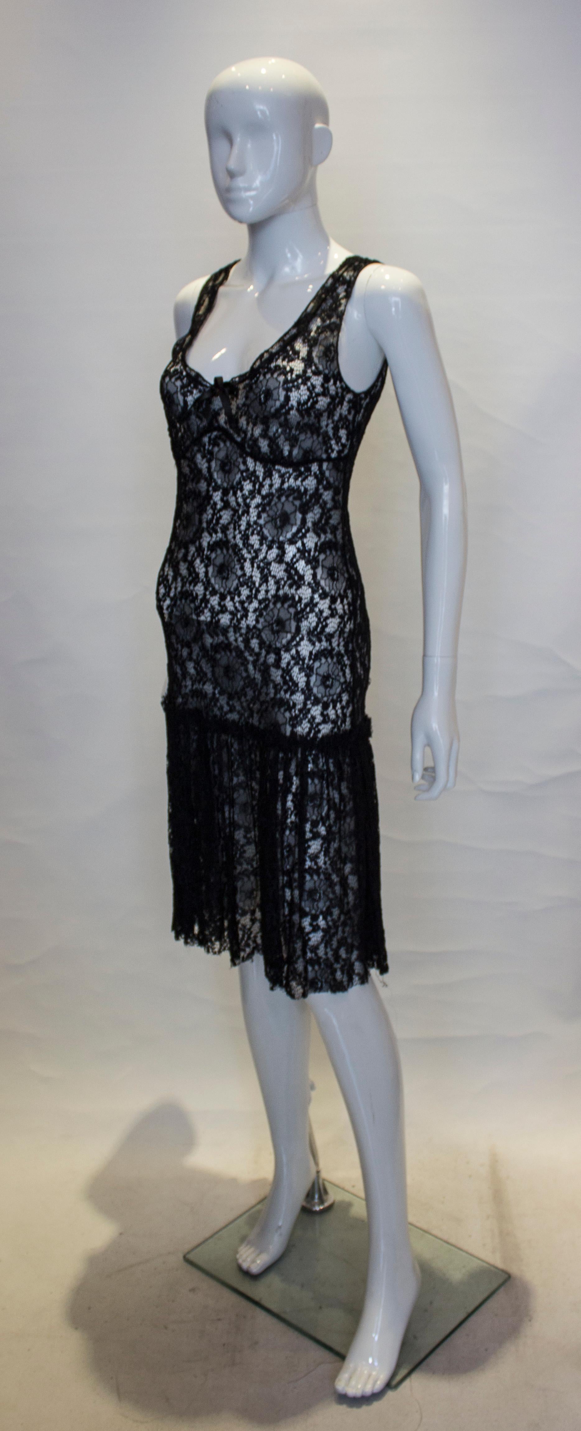 moschino lace dress
