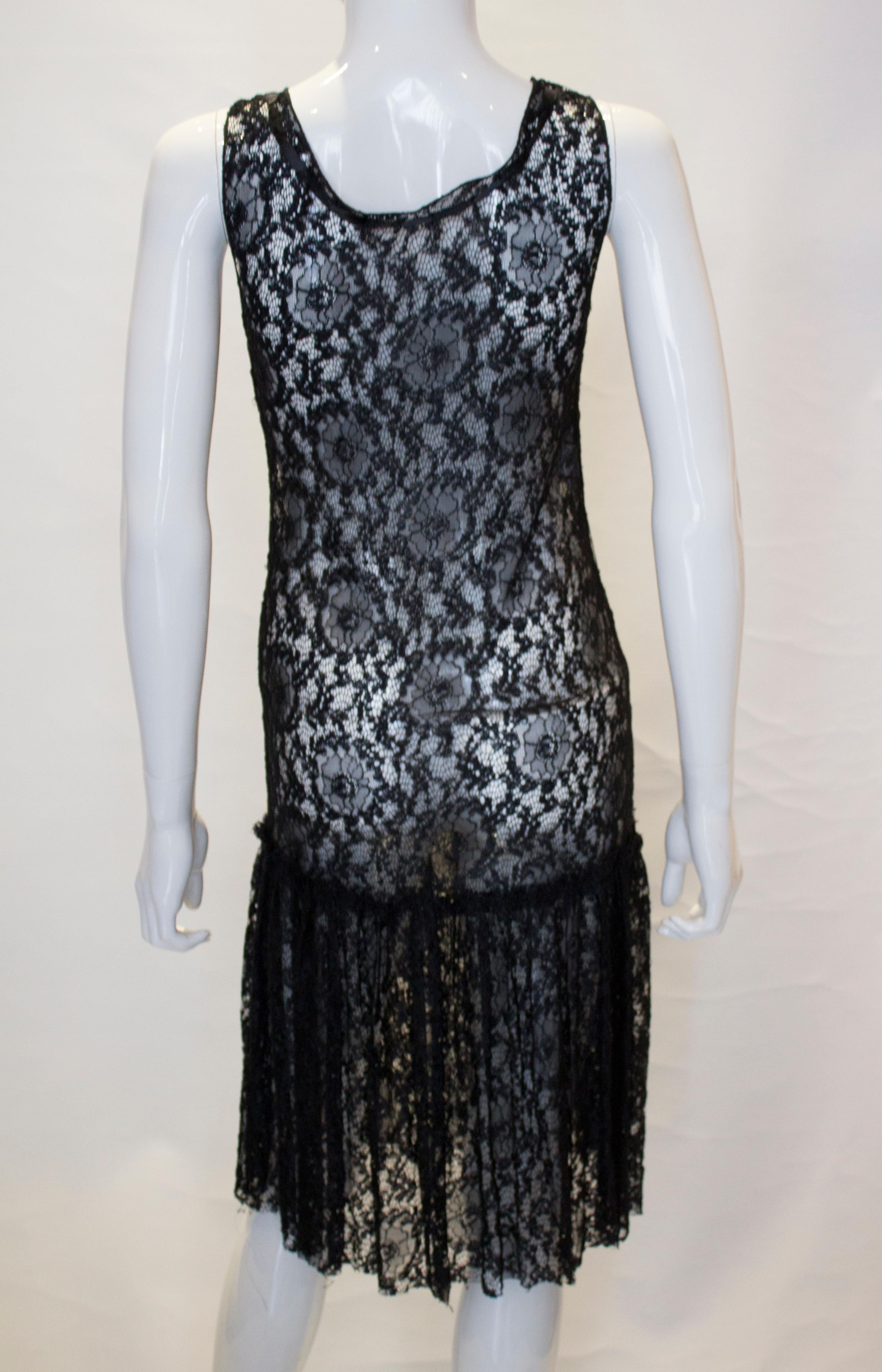 Moschino Cheap n Chic Black Lace Dress For Sale 2