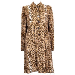 MOSCHINO CHEAP&CHIC beige LEOPARD-Manteljacke, 42 M