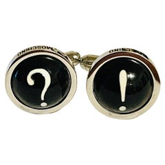 Moschino Chrome Plastic Cuff Links ?!