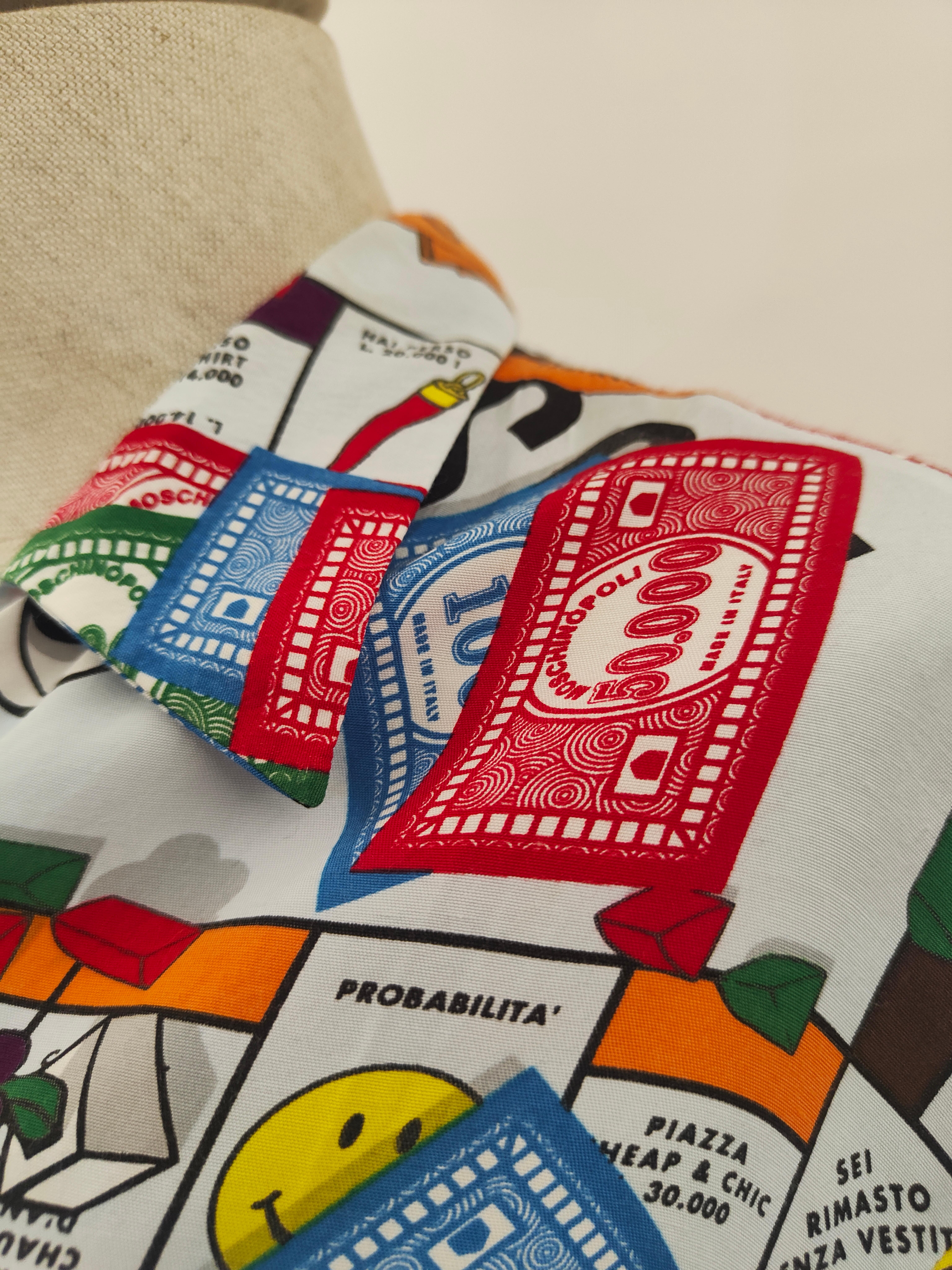 Moschino collection inspired to Monopoli viscose shirt
An iconic and really one of a kind Moschino shirt totally inspired to the famous Monopoli game
Made in italy, in size 42. Composition: Viscose