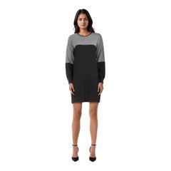 Moschino Colour Block Wool Long Sleeve Knit Dress Size L