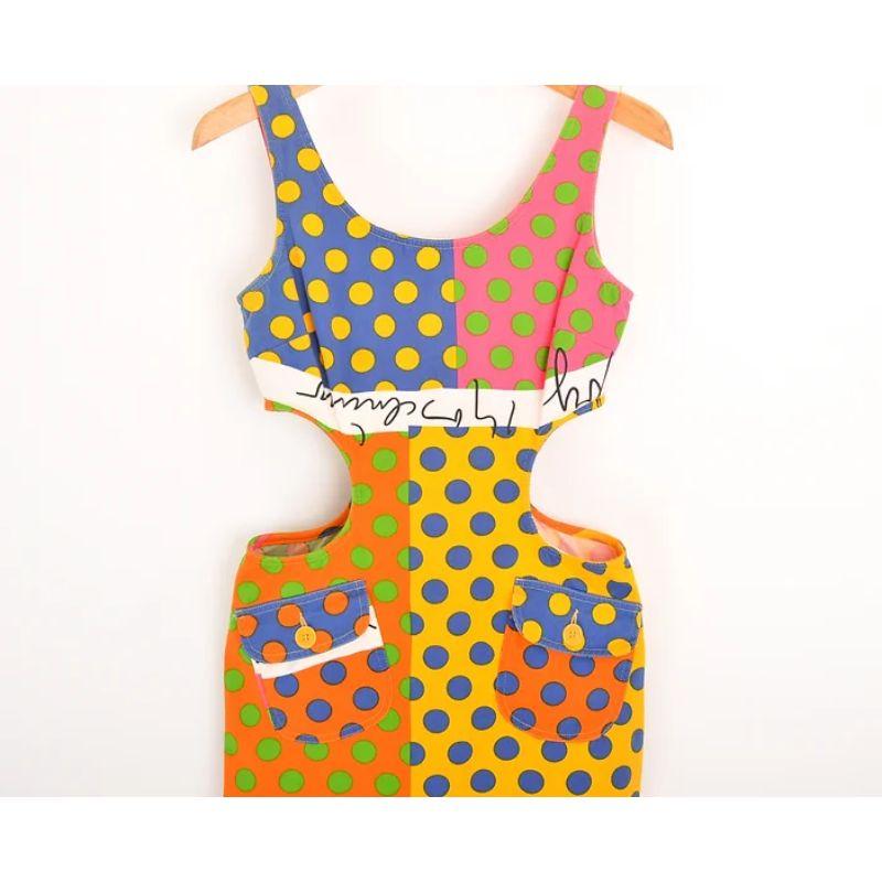 Women's Moschino Colourful Polka Dot Cut Out Dress
