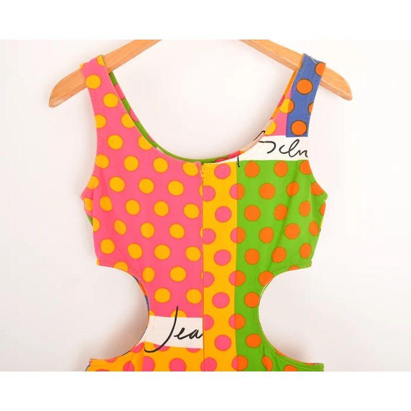Moschino Colourful Polka Dot Cut Out Dress 2