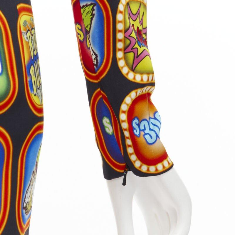 MOSCHINO Couture! 2019 Runway Good Luck Trolls Gameshow maxi gown  IT38 XS 2