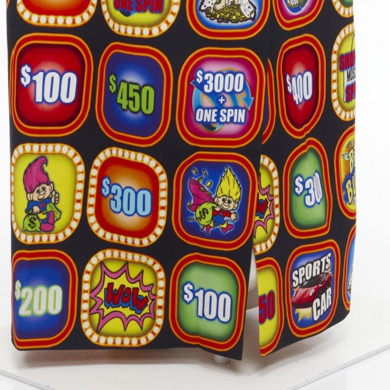 MOSCHINO Couture! 2019 Runway Good Luck Trolls Gameshow maxi gown  IT38 XS 4