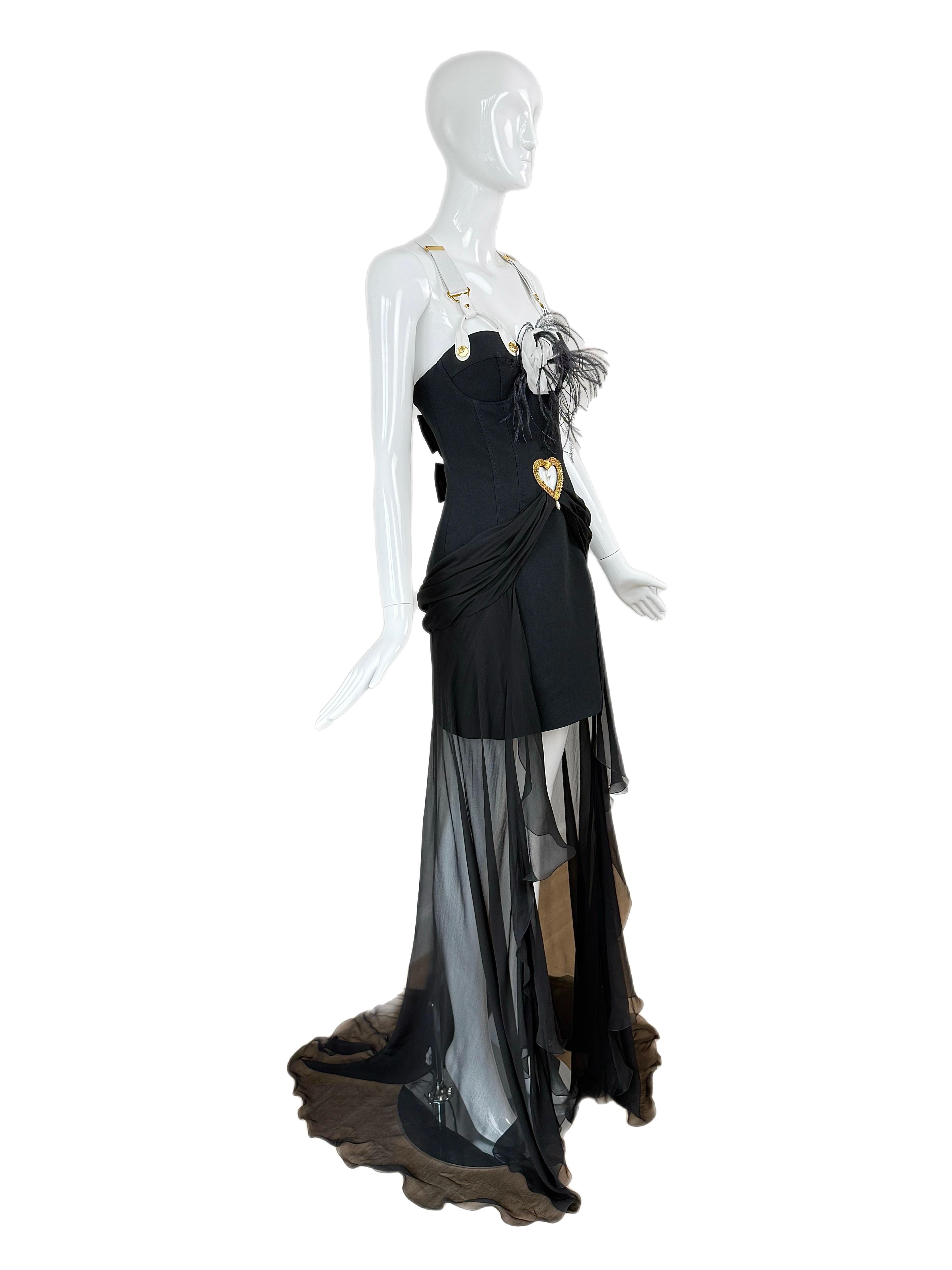 MOSCHINO COUTURE 2024 Laufsteg 40th Anniversary Edition Minikleid im Angebot 5