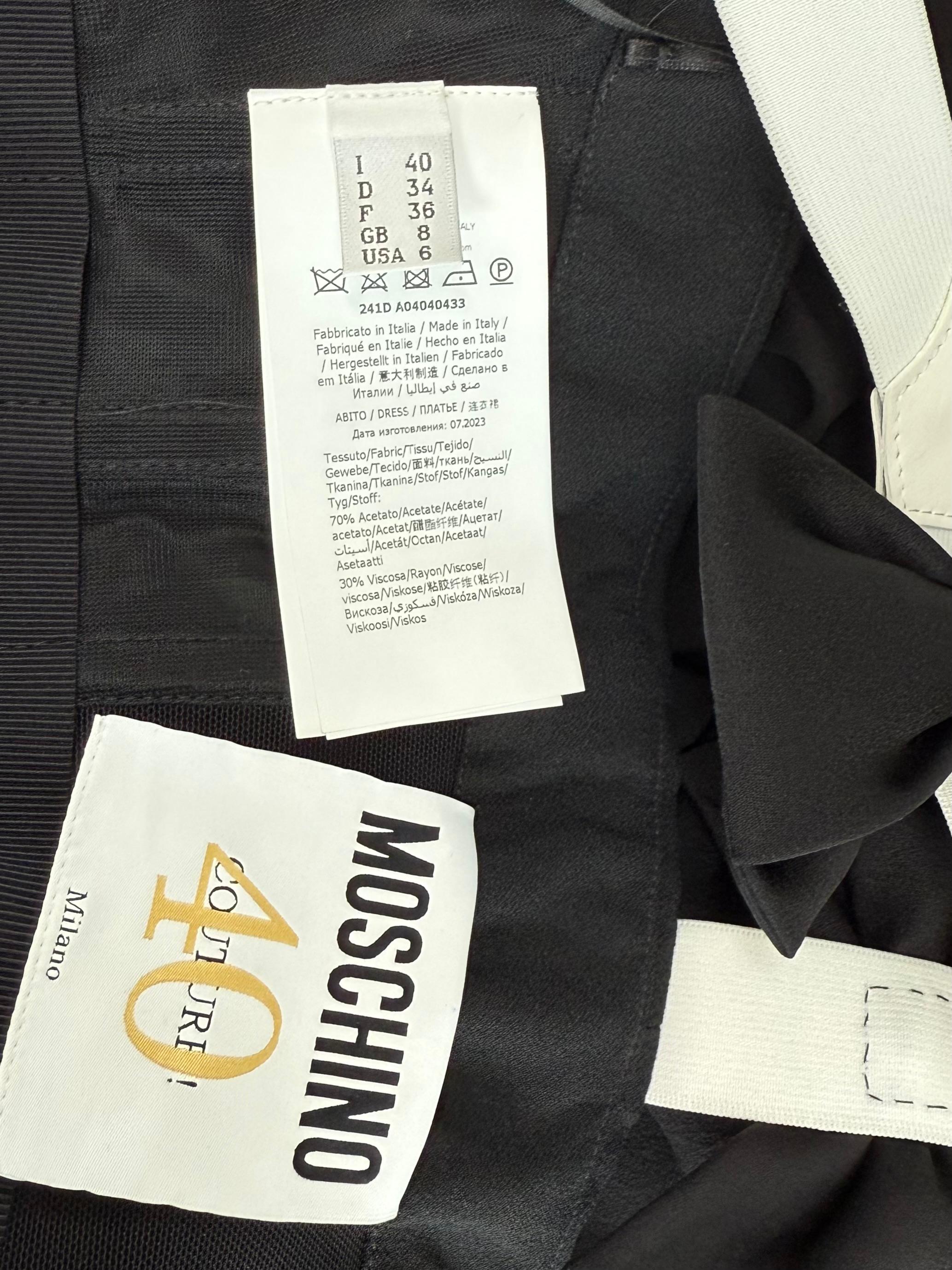 MOSCHINO COUTURE 2024 Laufsteg 40th Anniversary Edition Minikleid im Angebot 6
