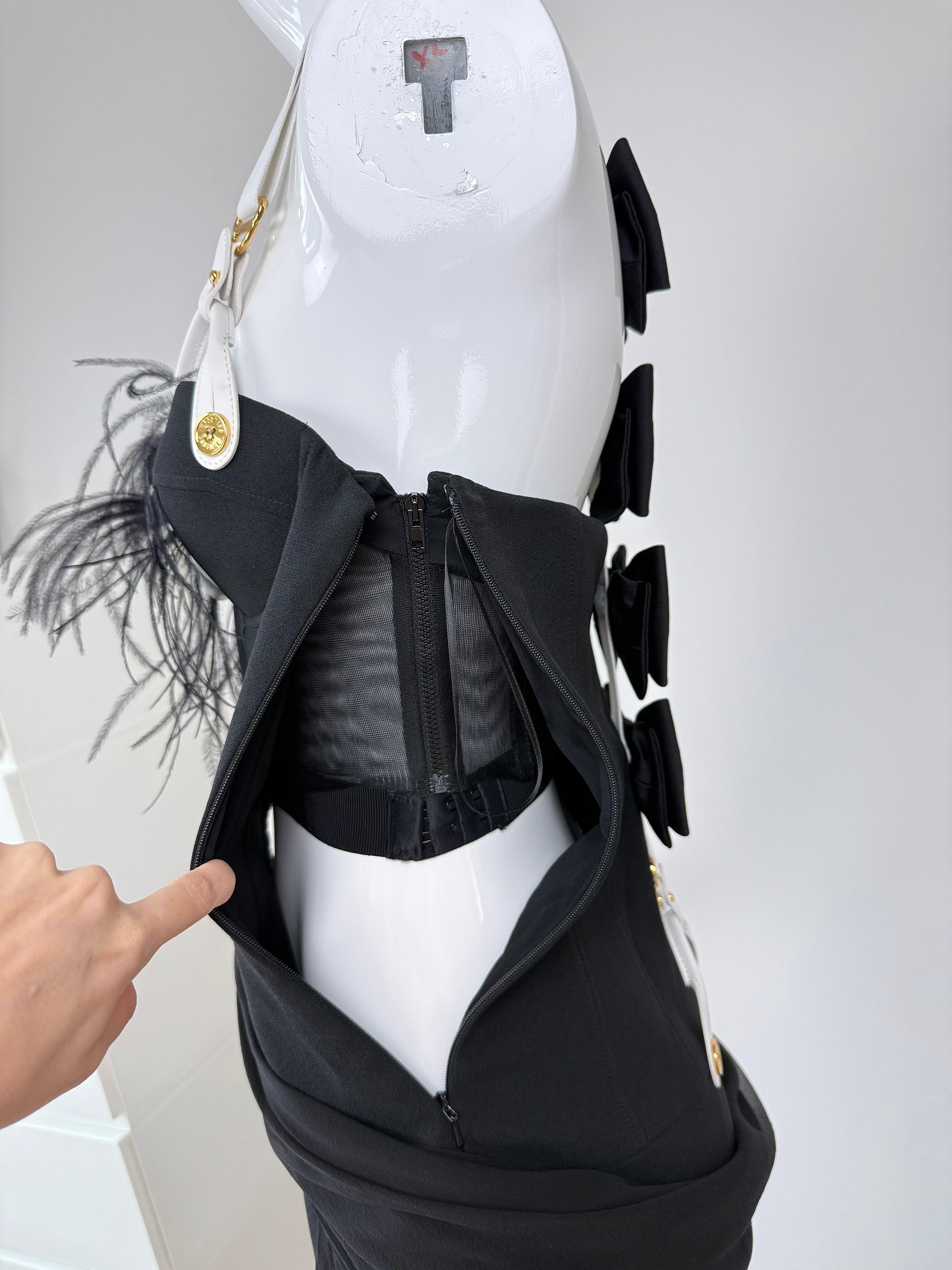 MOSCHINO COUTURE 2024 Laufsteg 40th Anniversary Edition Minikleid im Angebot 7
