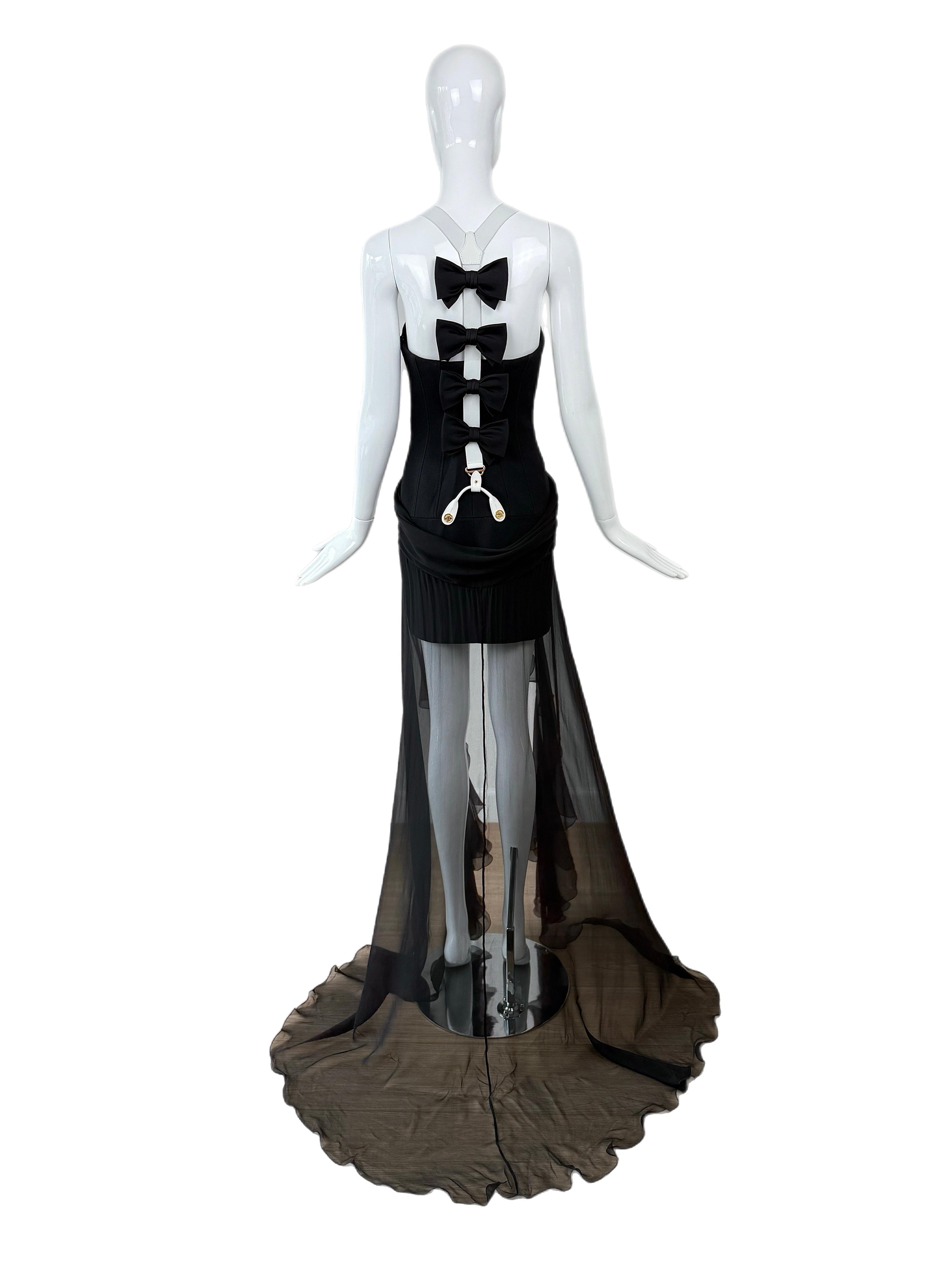 MOSCHINO COUTURE 2024 Laufsteg 40th Anniversary Edition Minikleid im Angebot 8