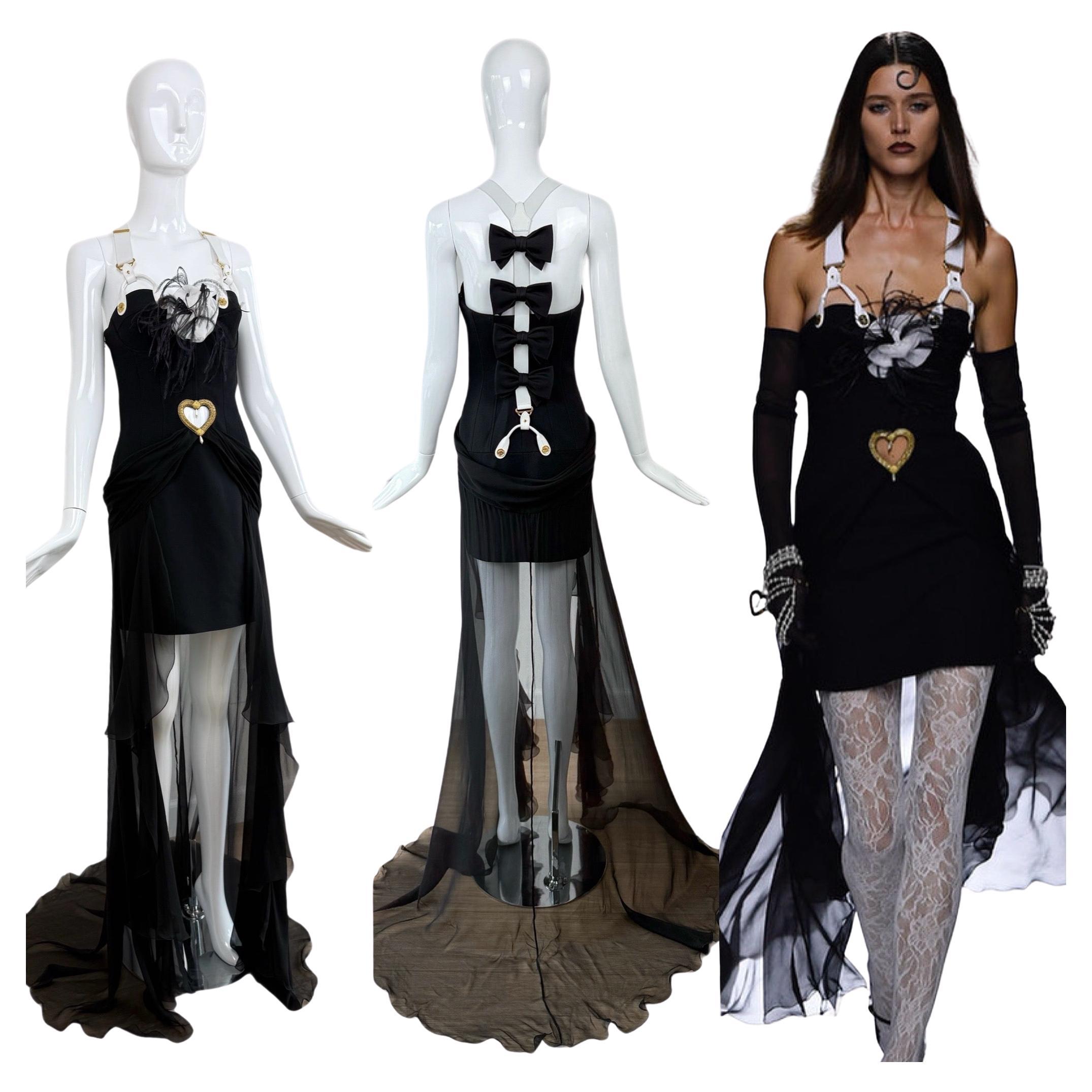 MOSCHINO COUTURE 2024 Laufsteg 40th Anniversary Edition Minikleid im Angebot