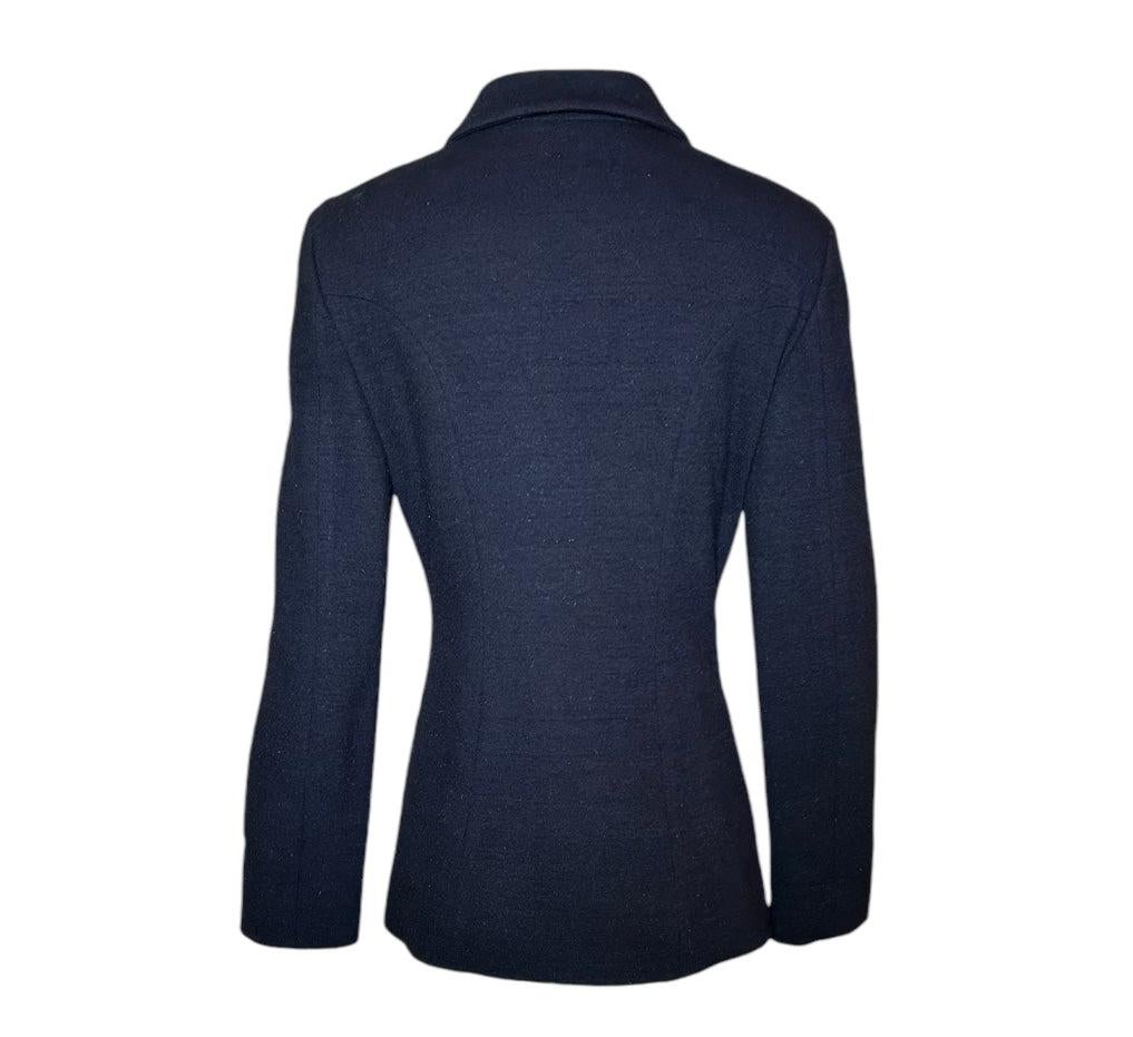 Moschino Couture Herbst-Motiv Angora-Mischung genähte Jacke im Zustand „Neu“ im Angebot in Los Angeles, CA