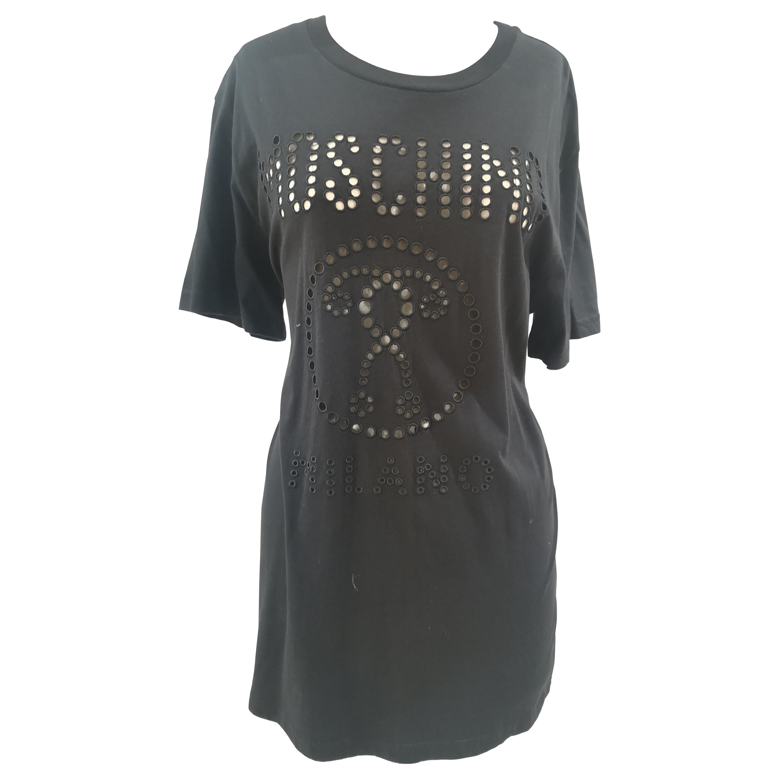 Moschino Couture Black cotton T-shirt NWOT