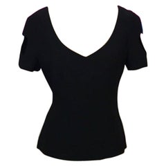 Moschino Couture Black Cut Out Heart Top