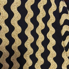 Moschino Couture Black Gold Rick Rack Crop Jacket