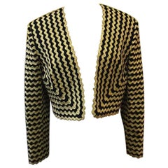 Moschino Couture Giacca Rick Rack Oro Nero