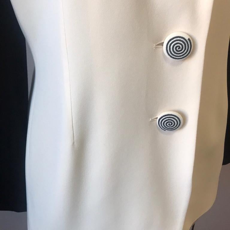 Moschino Couture Black Ivory Blazer In Good Condition In Los Angeles, CA