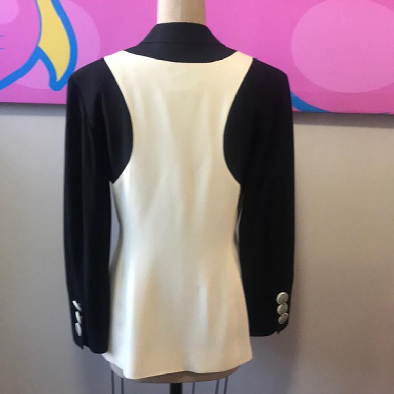 Moschino Couture Black Ivory Blazer 1