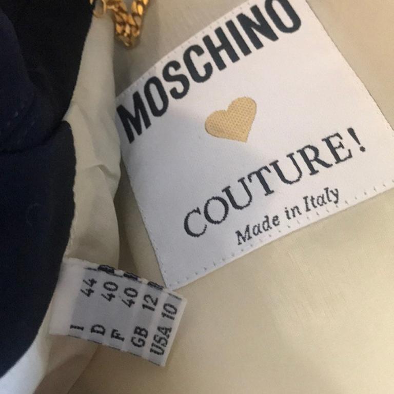 Moschino Couture Black Ivory Blazer 4