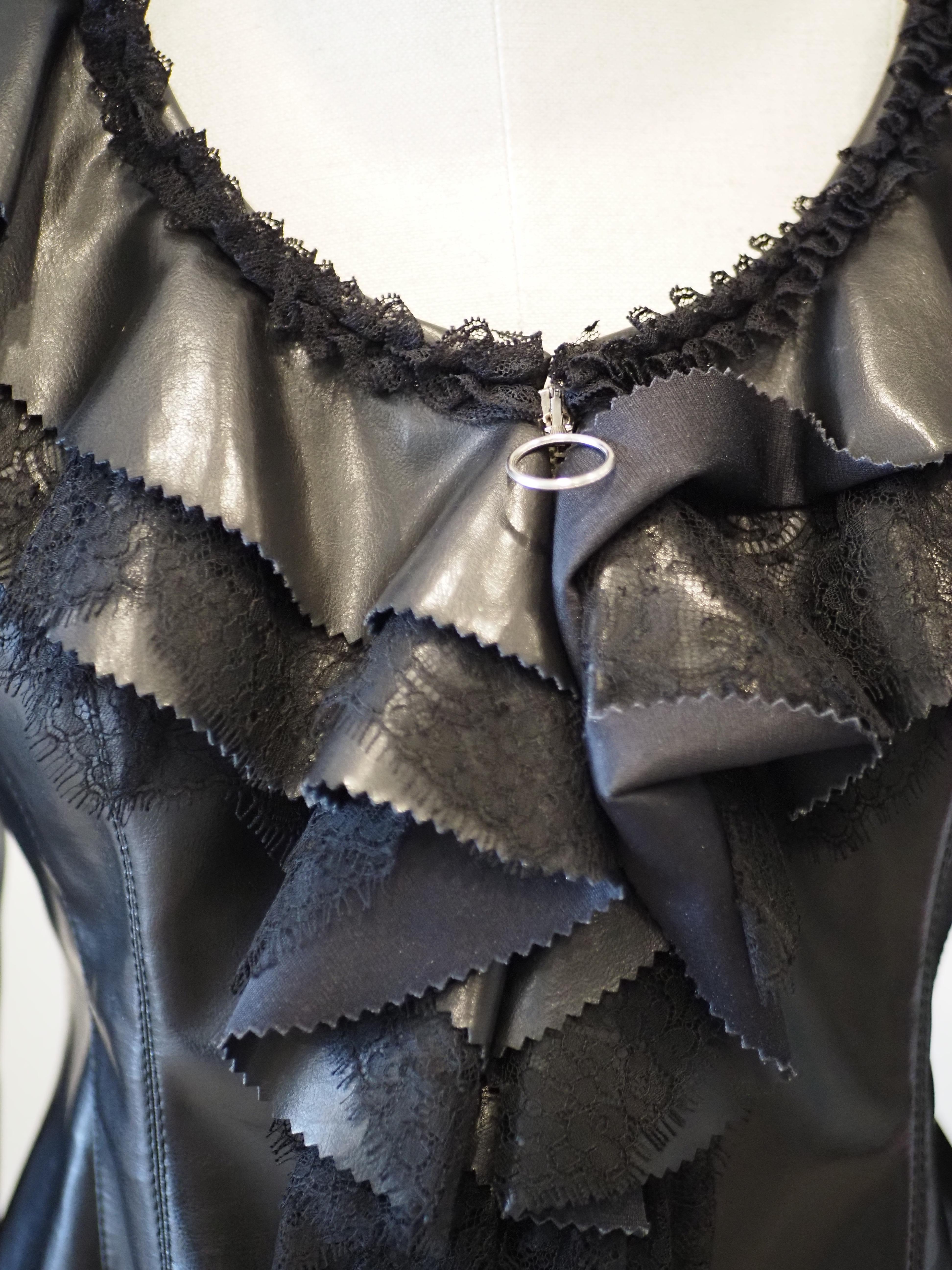 Moschino Couture black lace jacket For Sale 6