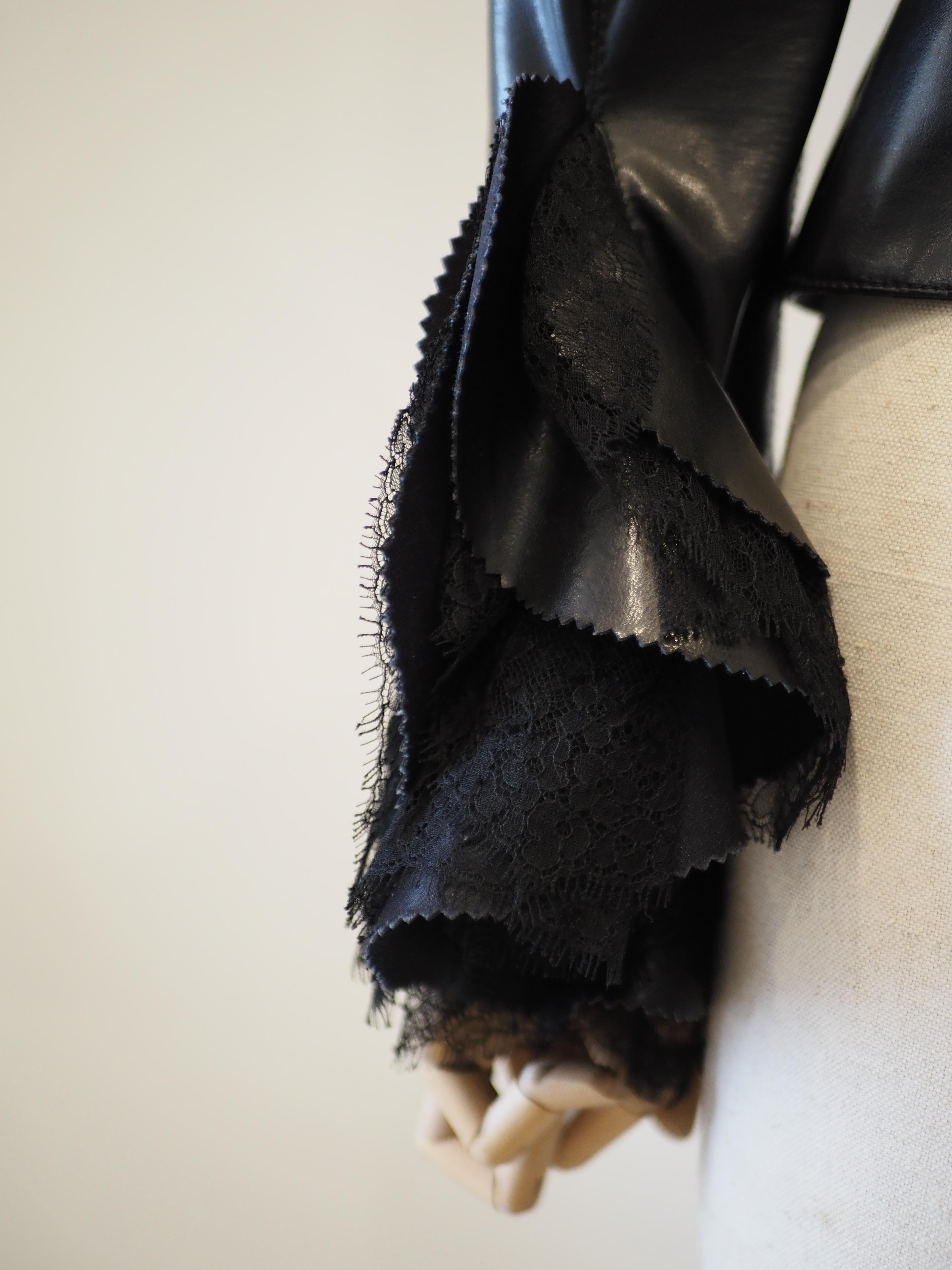 Moschino Couture black lace jacket For Sale 11