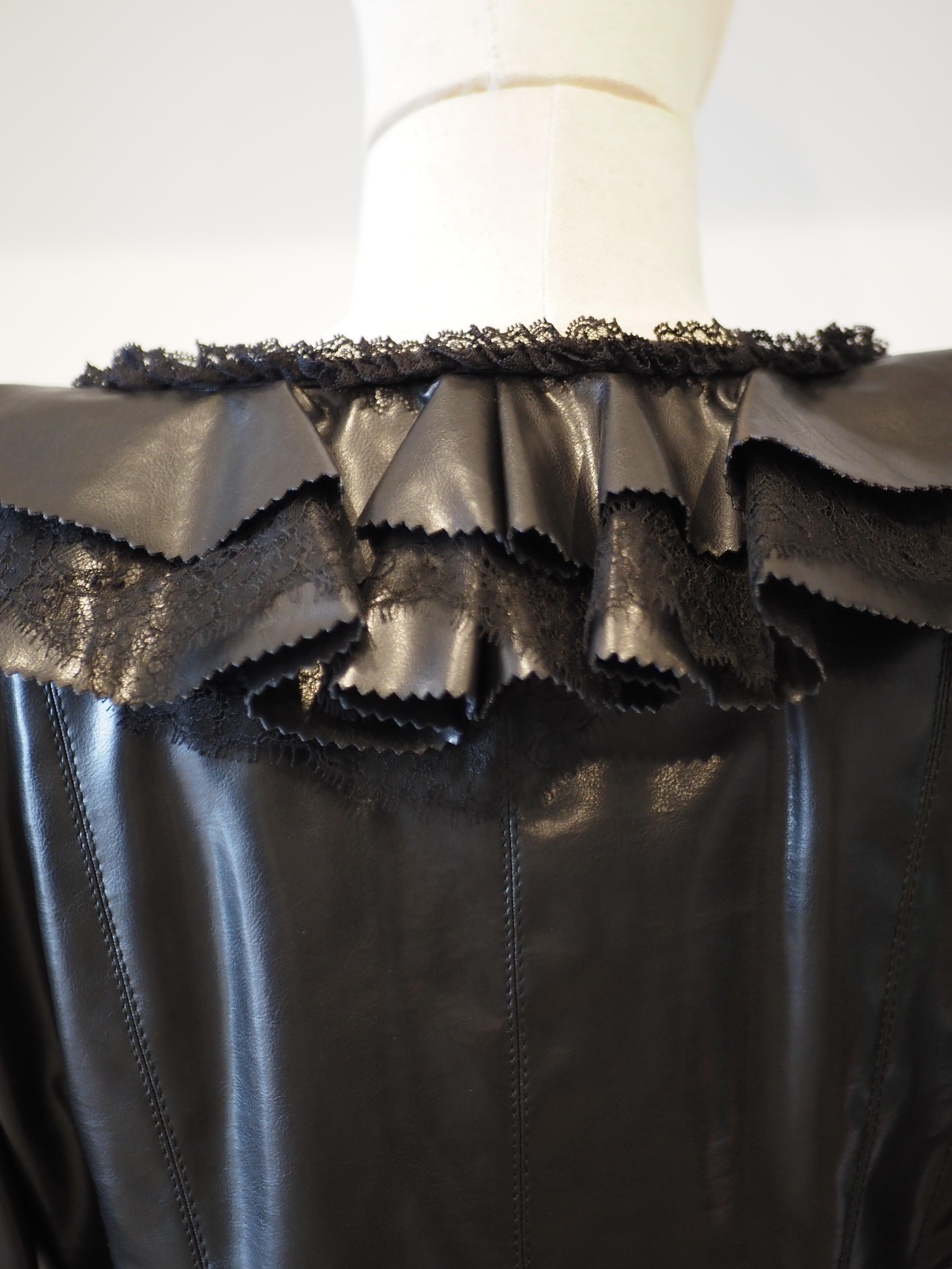Moschino Couture black lace jacket For Sale 15