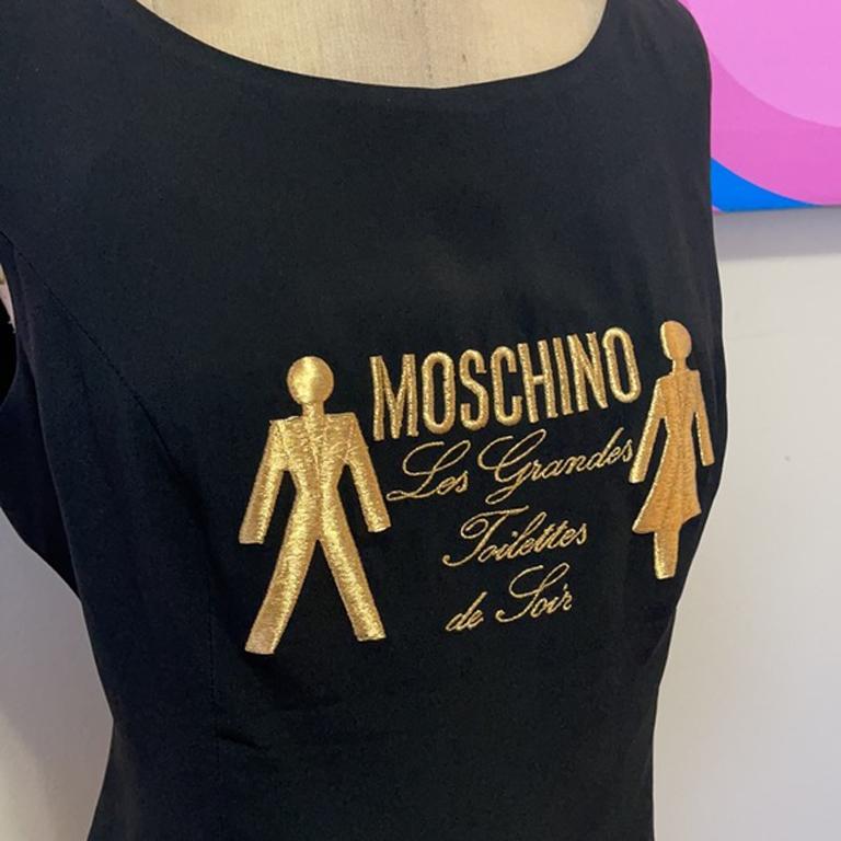 Women's Moschino Couture Black Les Grandes Toilettes Top For Sale