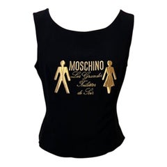 Vintage Moschino Couture Black Les Grandes Toilettes Top