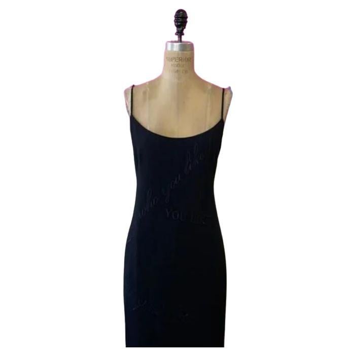 Moschino Couture Black Love Who You Like Dress For Sale