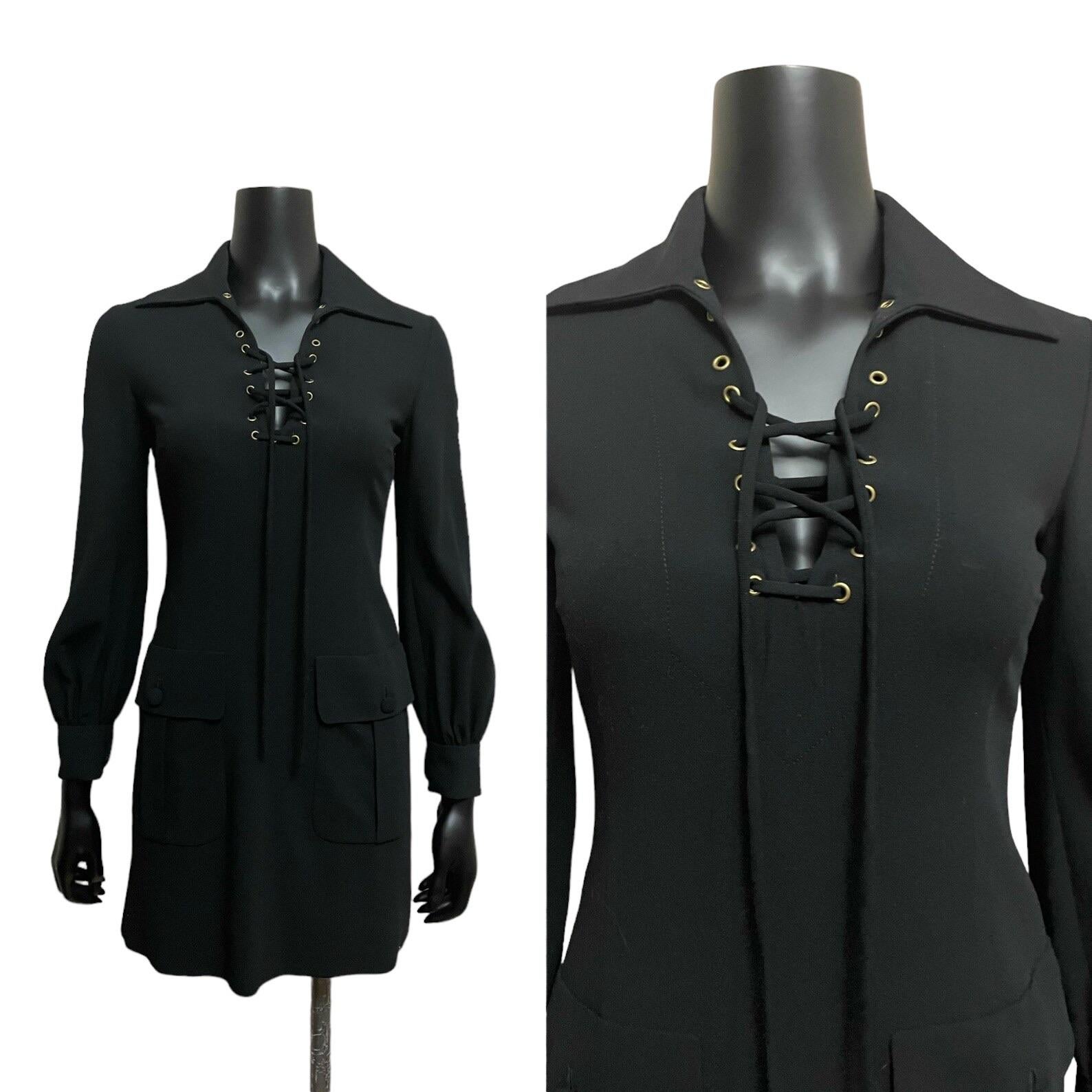 Moschino Couture Black Mini Dress For Sale 3