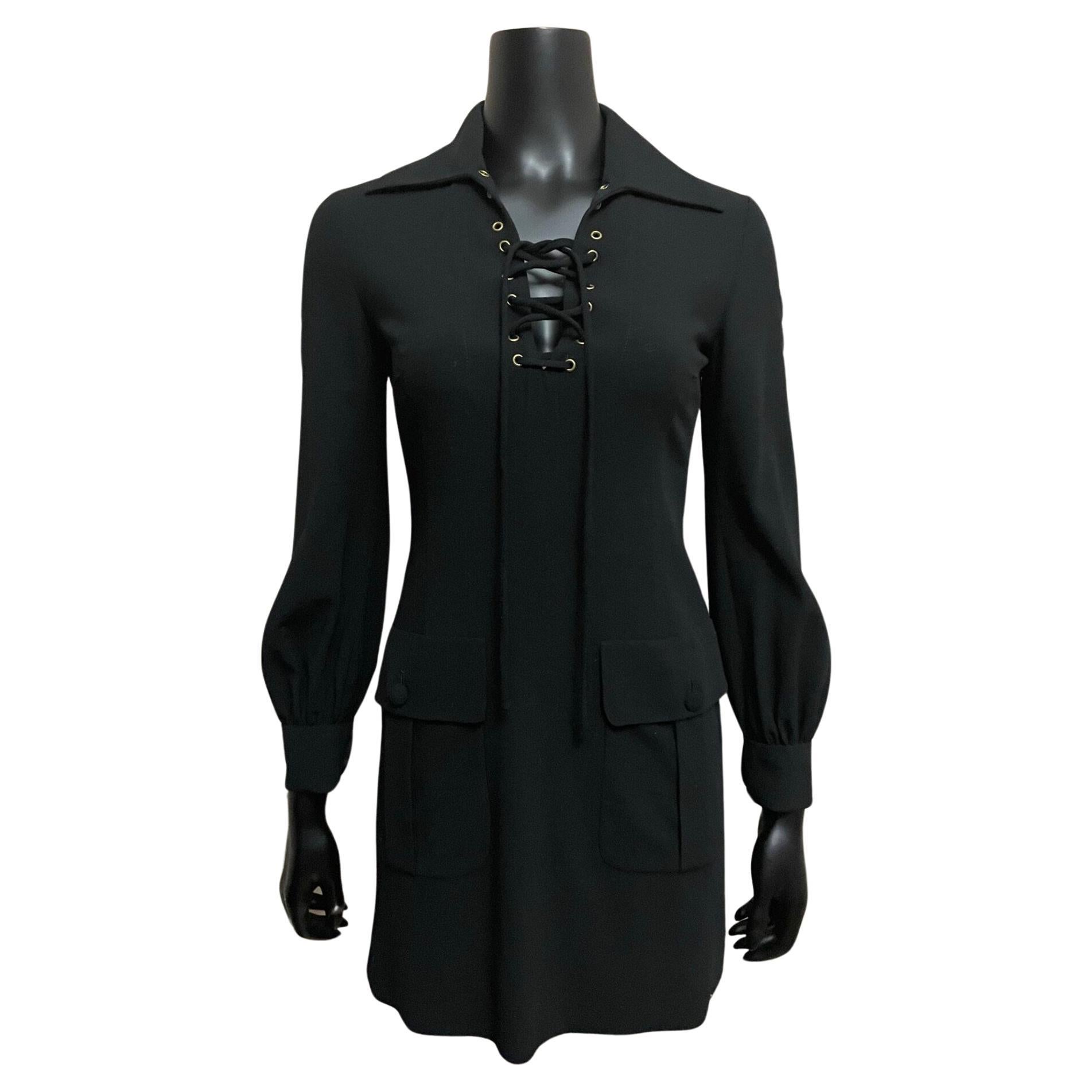 Moschino Couture Black Mini Dress For Sale