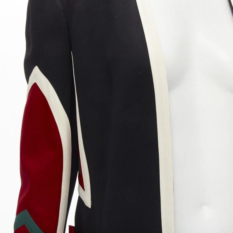 MOSCHINO COUTURE! black red creoe Star Bullseye geometric blazer IT42 L For Sale 3