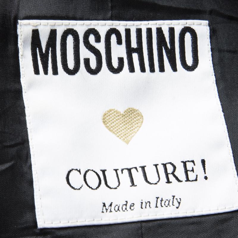 Moschino Couture Black Sleeveless Crop Top M 1