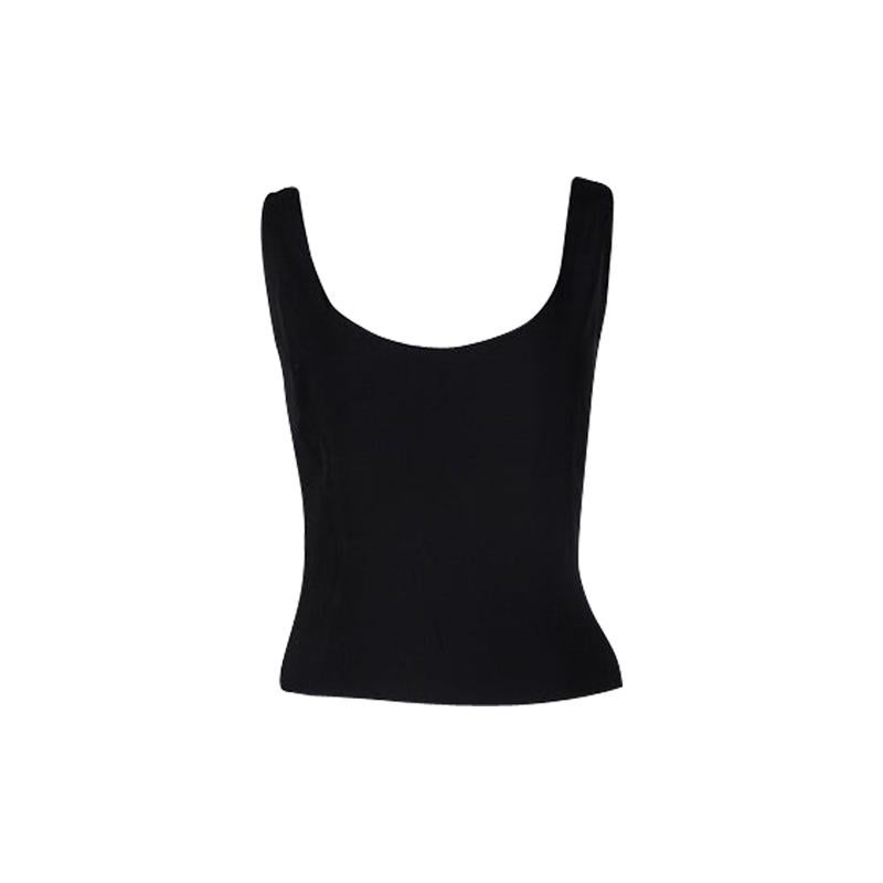 Moschino Couture Black Sleeveless Crop Top M