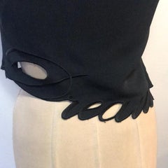 Moschino Couture Black Sweet Dreams Crop Top