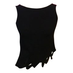 Vintage Moschino Couture Black Sweet Dreams Crop Top