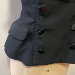Moschino Couture Black Wool Tuxedo Bustier